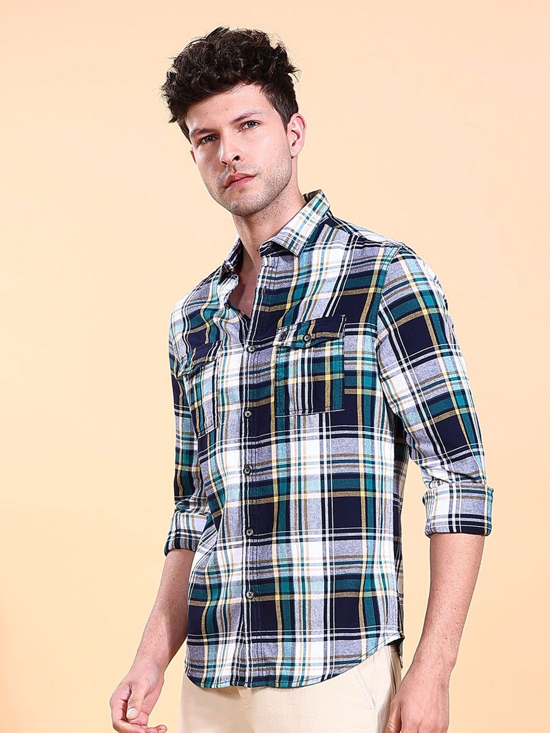 The Indian Garage Co Checked Casual Shirt