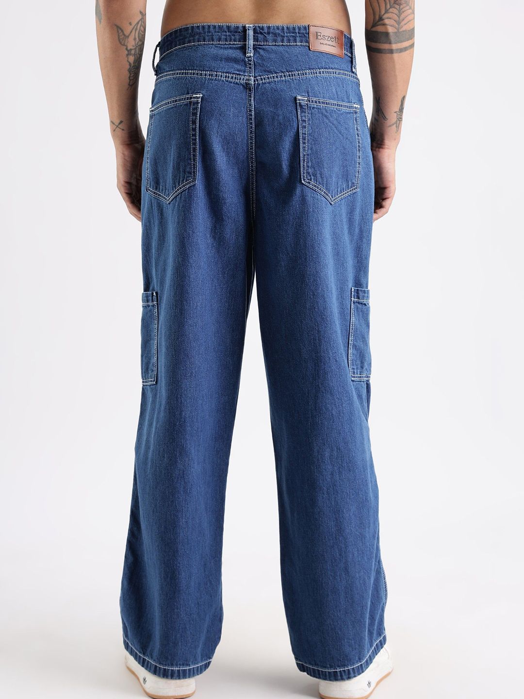 Eszett Men Mid-Rise Baggy Cargos