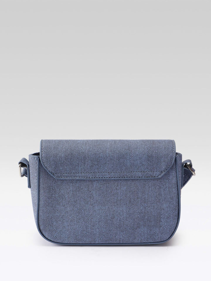 DressBerry Textured Structured Sling Bag with Bow Detail