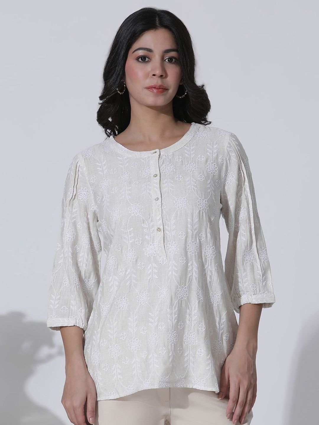 W Floral Print Top