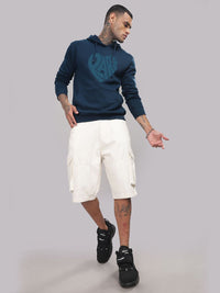 ADRO Men Printed Hooded Sweatshirt