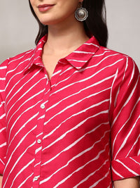 Anouk Leheriya Regular A-Line Kurta with Trousers & Dupatta