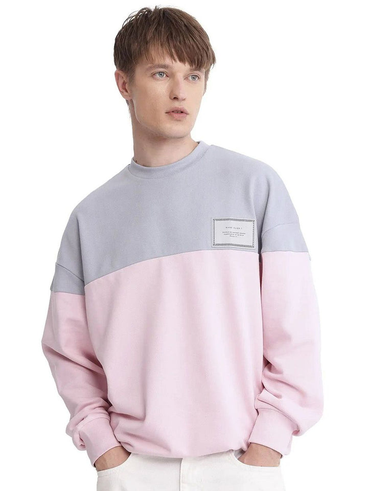 RARE RABBIT Men Colourblocked Printed Sweatshirt