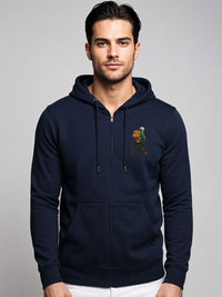 ADRO Men Printed Hooded Sweatshirt
