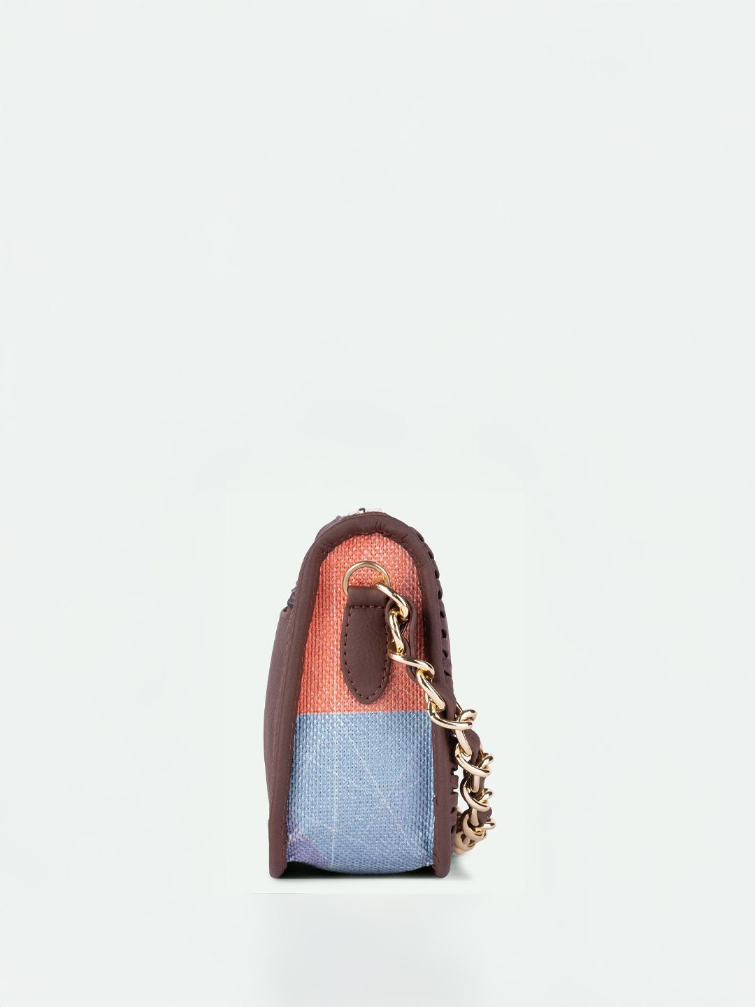 ZOUK GeoOptics Geometric Printed Baguette Handheld Bag