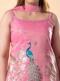 Mamicha Women Ethnic Motifs Regular Pure Cotton Kurti with Palazzos & Dupatta