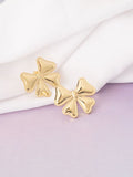 VOGUE PANASH Stainless Steel 18K Gold-Plated Contemporary Studs