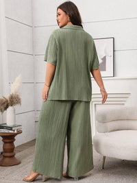 DressBerry Shirt Collar Neck Shirt With Palazzos Co-Ords