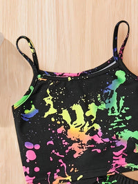 YK Girls Printed Top with Shorts