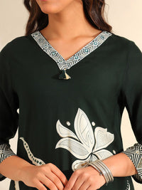 Mamicha Women Floral Printed Regular Pure Cotton Kurta with Palazzos