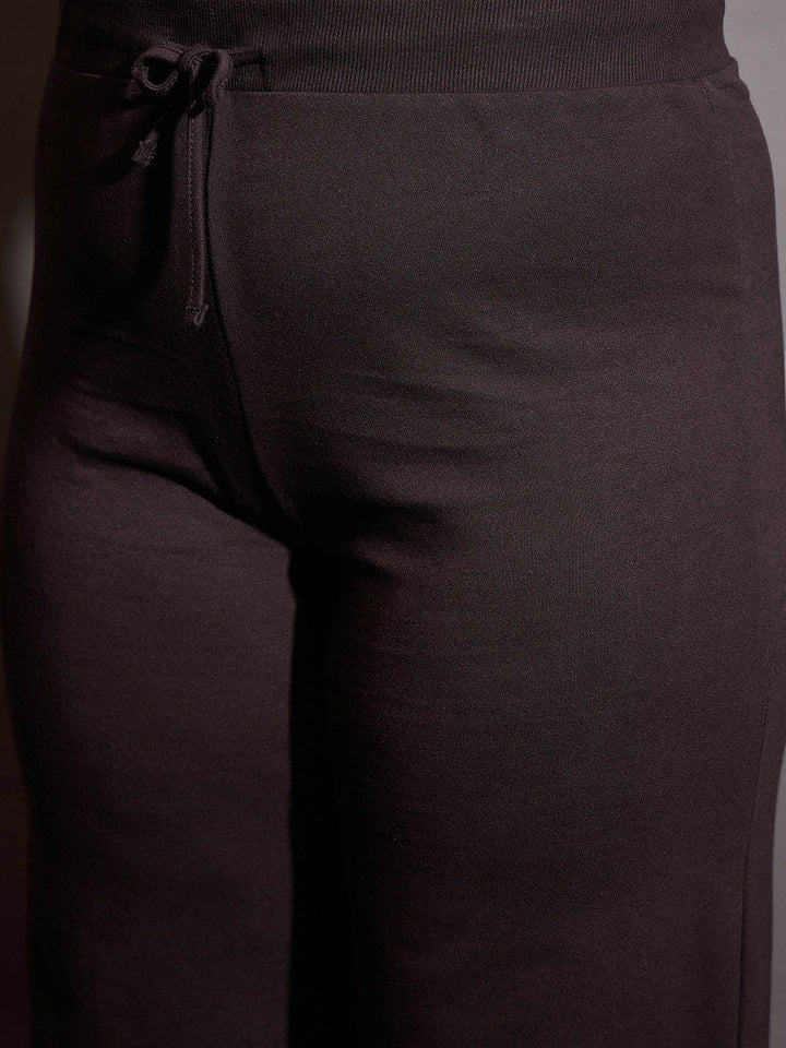 SASSAFRAS Curve Women Cotton Straight-Fit Track Pants