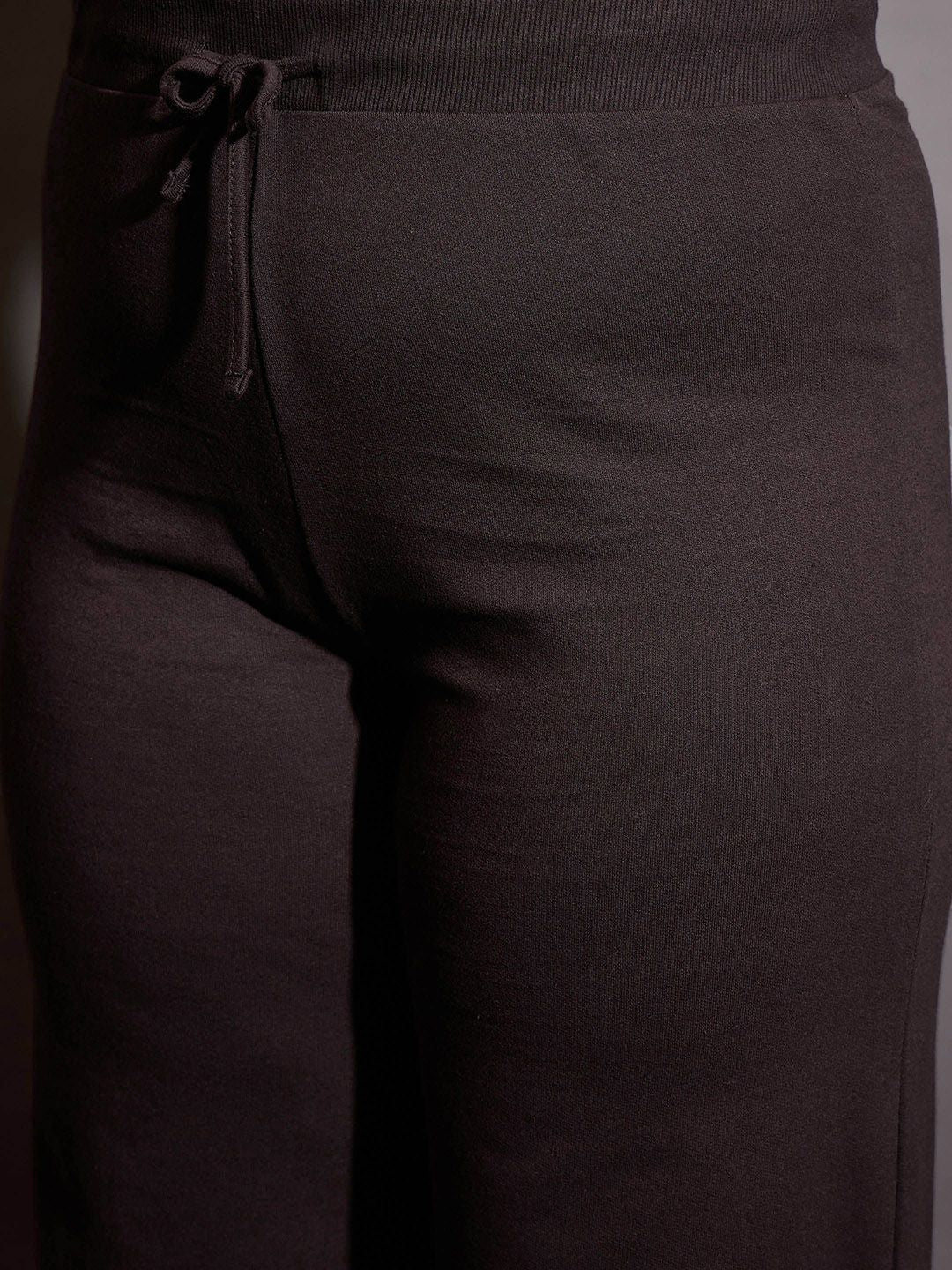 SASSAFRAS Curve Women Cotton Straight-Fit Track Pants