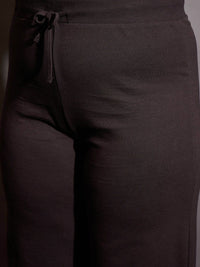 SASSAFRAS Curve Women Cotton Straight-Fit Track Pants