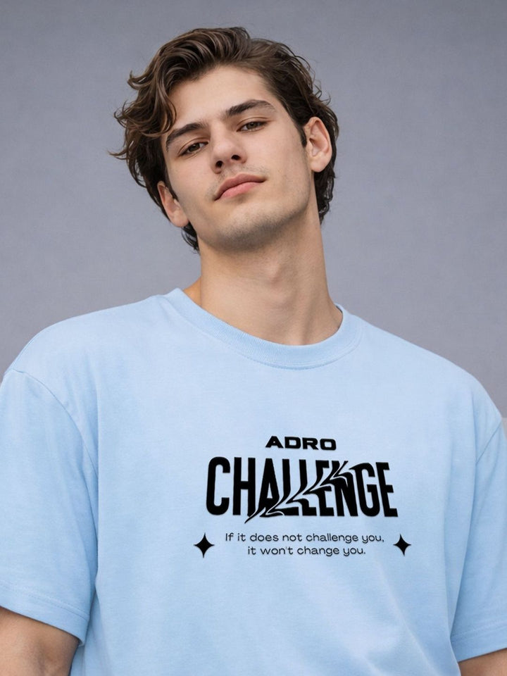 ADRO Men Printed Drop-Shoulder Sleeves T-shirt