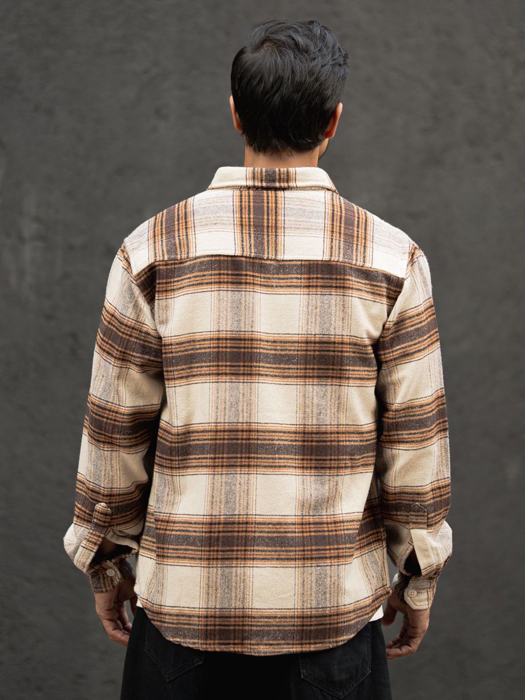 Powerlook Men Tartan Checks Opaque Checked Casual Shirt