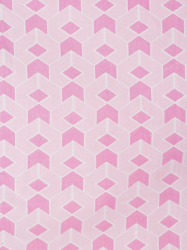 Myntra Elegant Homes Pink & White Printed 300 TC Single Bedsheet Set 2.20 m x 1.50 m