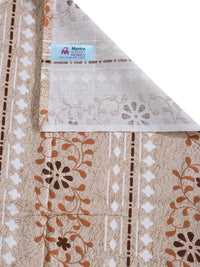 Myntra Elegant Homes Beige Floral 400 TC Single Bedsheet with 1 Pillow Covers