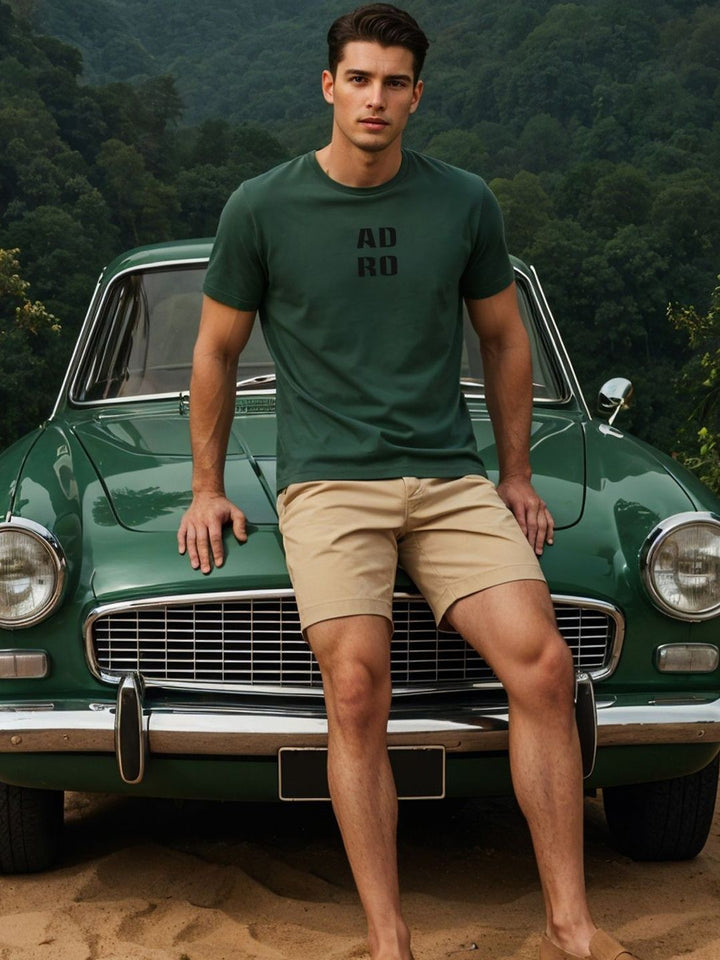ADRO Men Typography Printed T-shirt