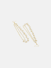 Anting-anting Drop Kontemporari Bersalut Emas Anouk Cubic Zirconia