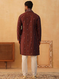 JOMPERS LELAKI BUNGA BUNGA KURU KURTA BERSAMA DENGAN PAJAMAS & DENGAN DUPATTA