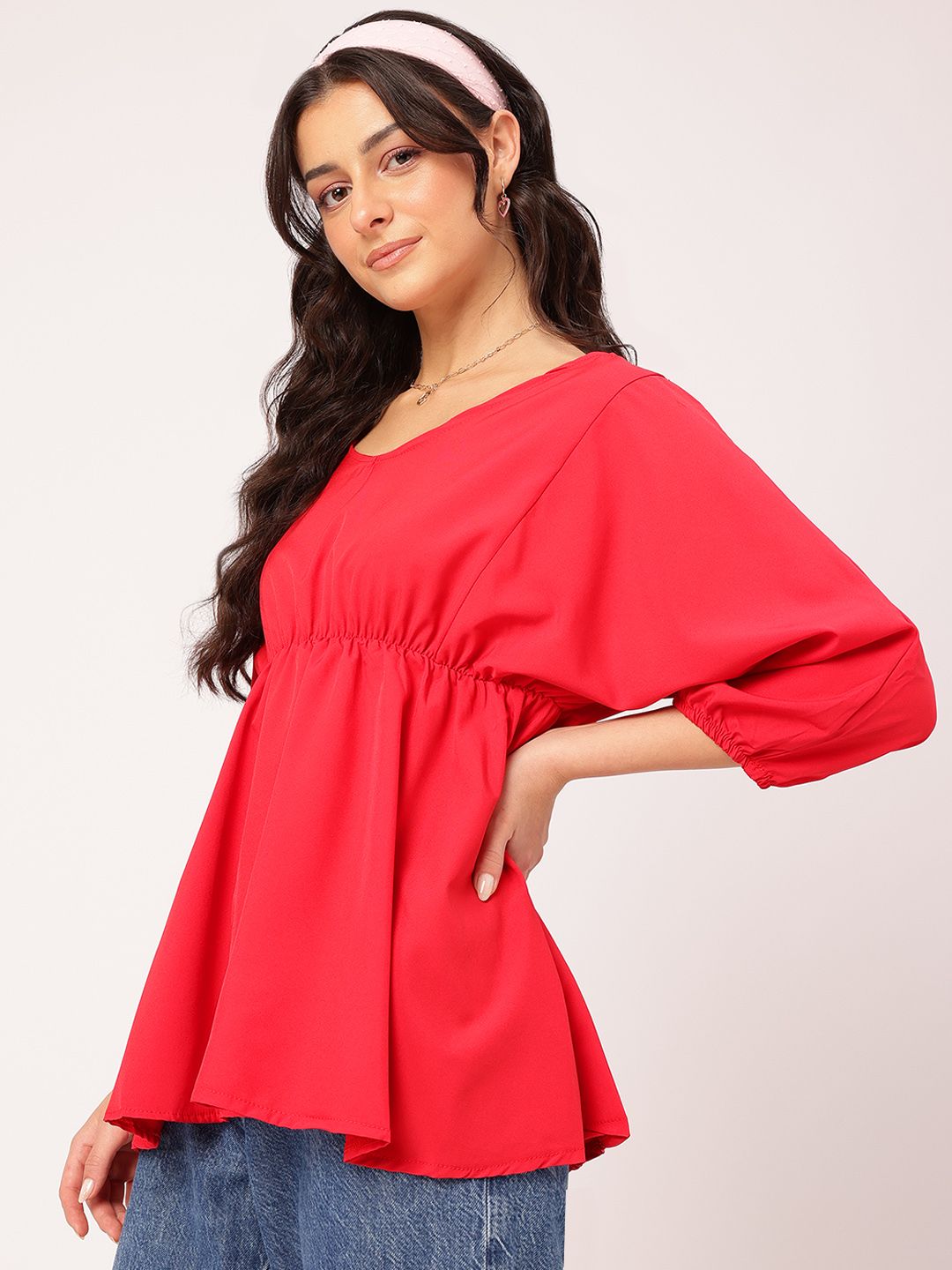 DressBerry Swing & Sway Scoop Neck A-Line Top