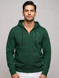 ADRO Men Printed Hooded Sweatshirt