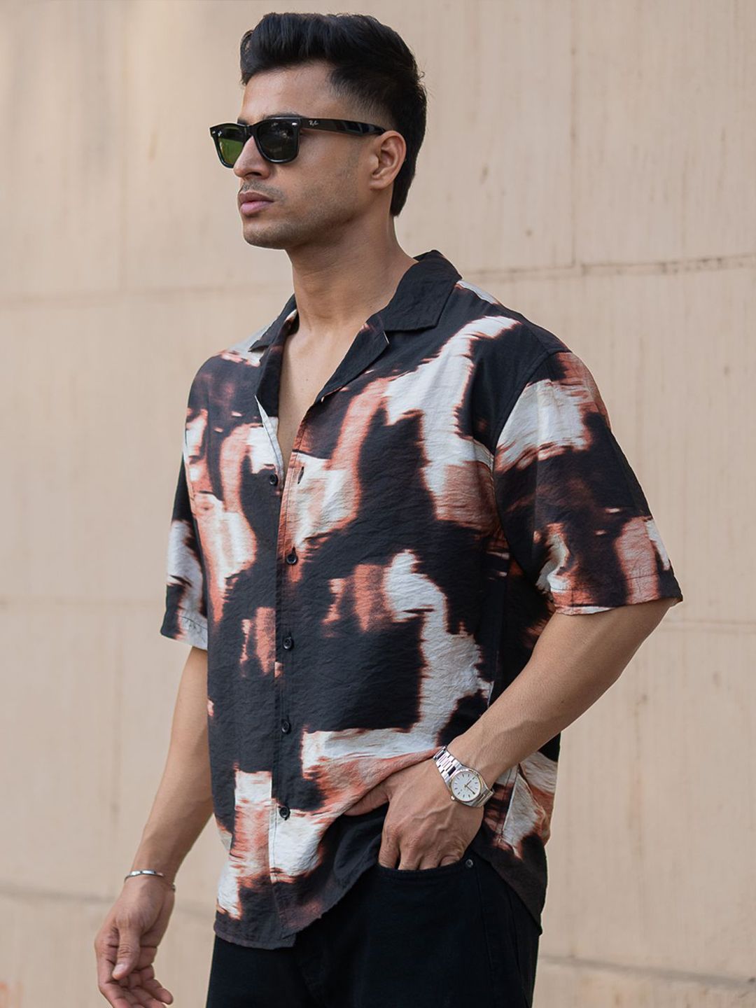 Powerlook Men Opaque Printed Casual Shirt