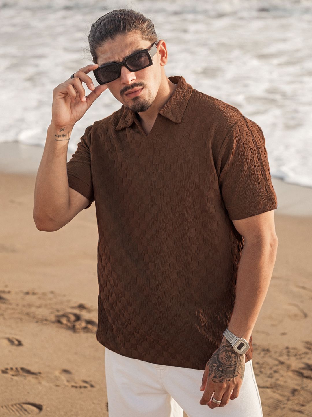 Powerlook Men Polo Collar T-shirt