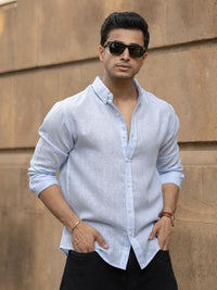 Powerlook Men Solid Button-Down Collar Casual Shirt