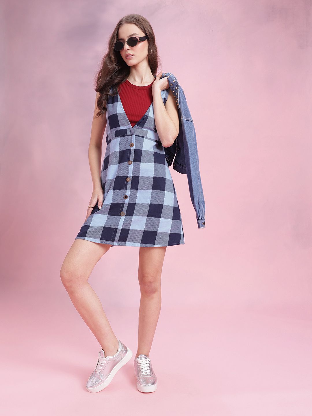 DressBerry Self-Checked Dress
