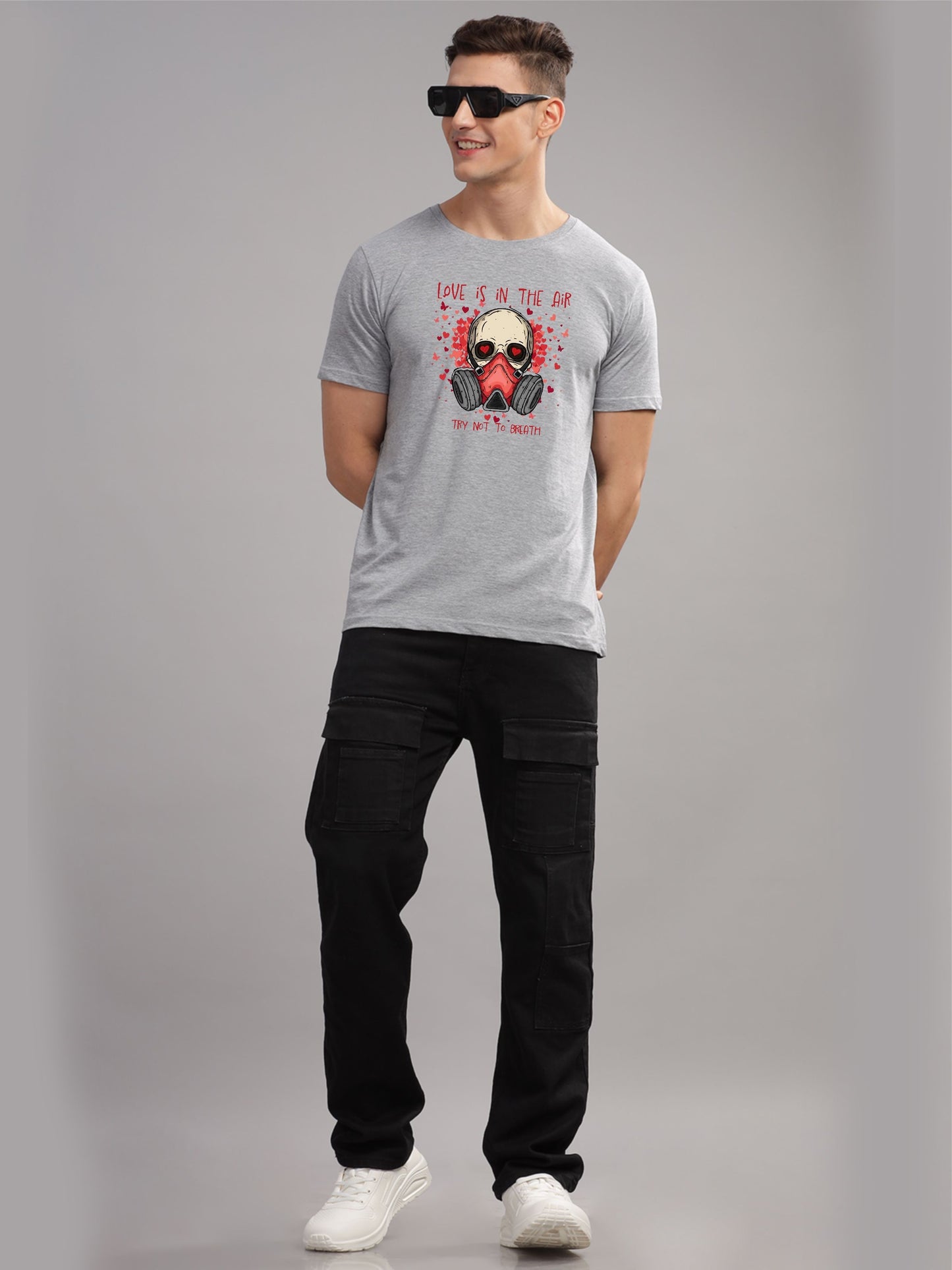 ADRO Men Graphic Printed Round Neck Cotton T-shirt