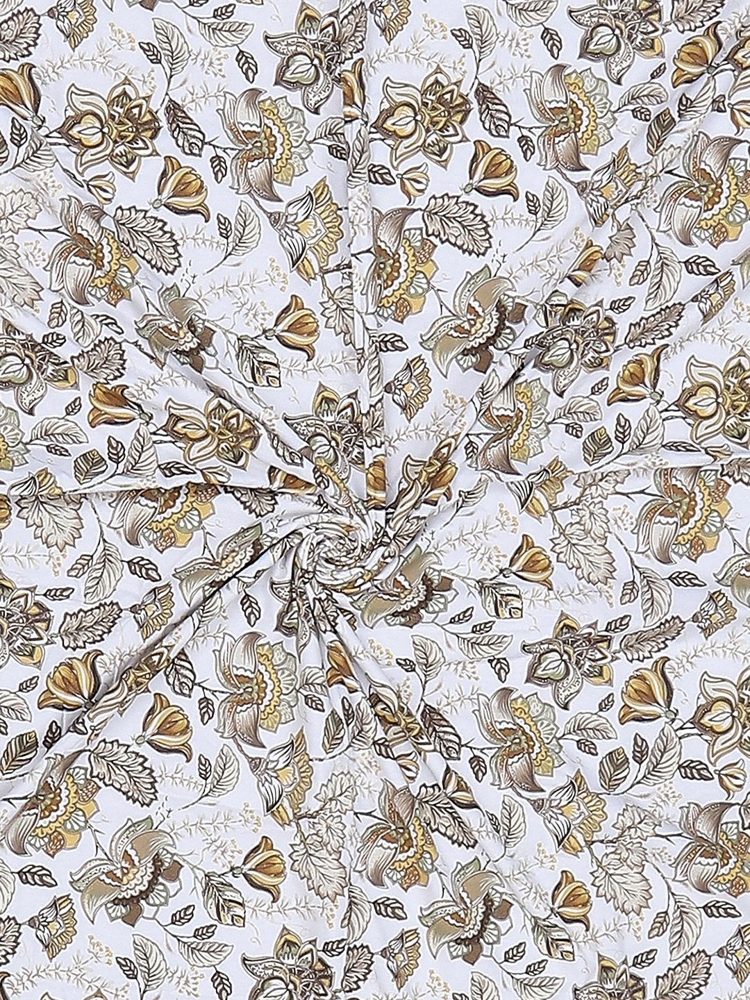 Monte Carlo Brown & White Printed Mild Winter 150 GSM Single Bed Dohar