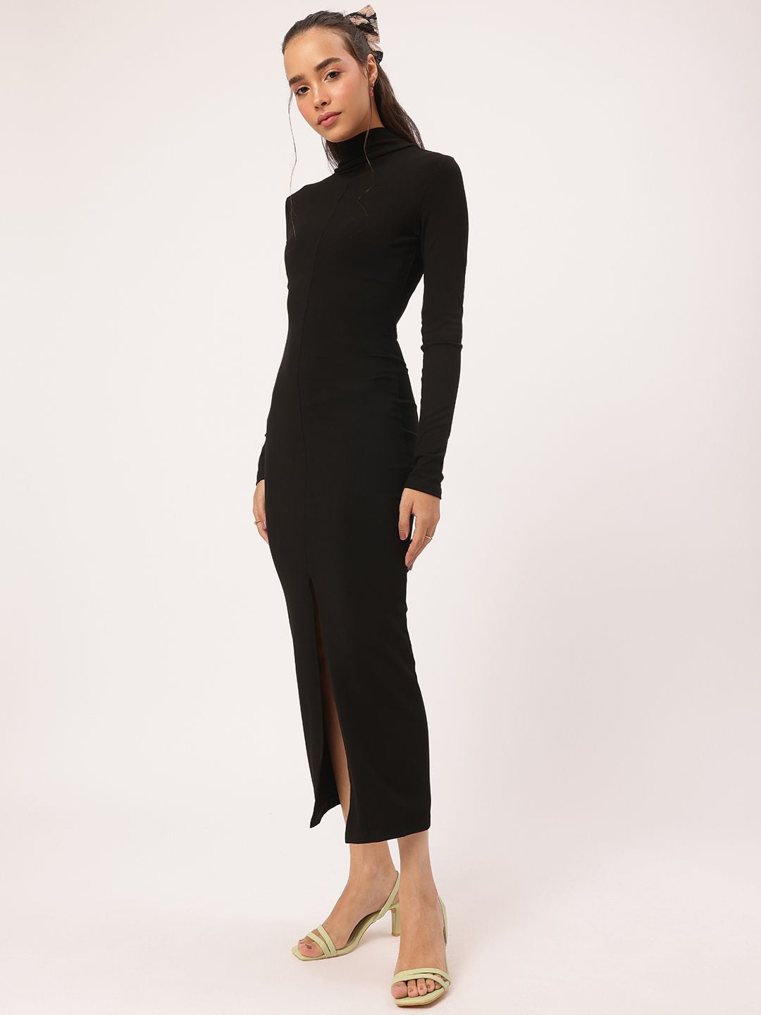 DressBerry Midnight Muse High Slit Bodycon Dress