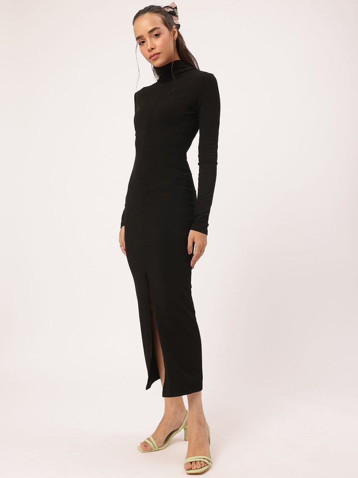 DressBerry Midnight Muse High Slit Bodycon Dress