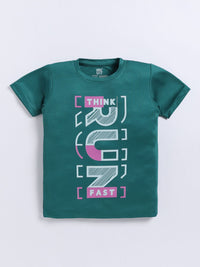 HRX by Hrithik Roshan Boys Typography Printed Dry Fit T-shirt