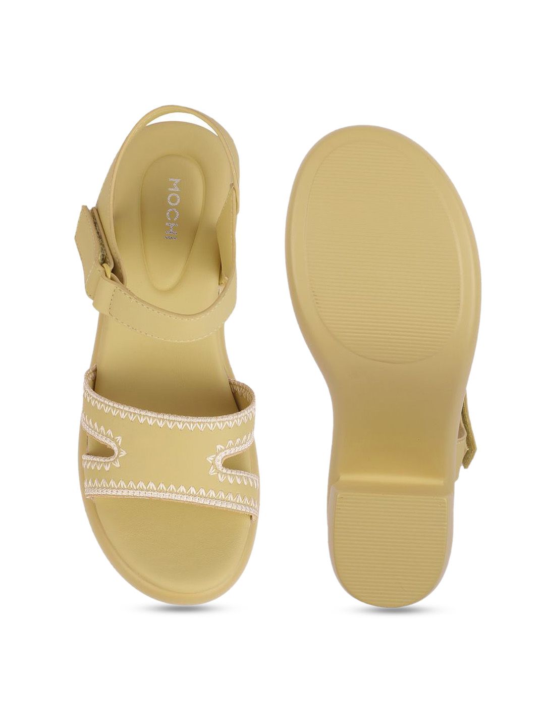Mochi Textured Block Sandals