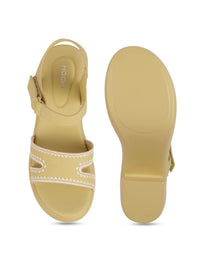 Mochi Textured Block Sandals