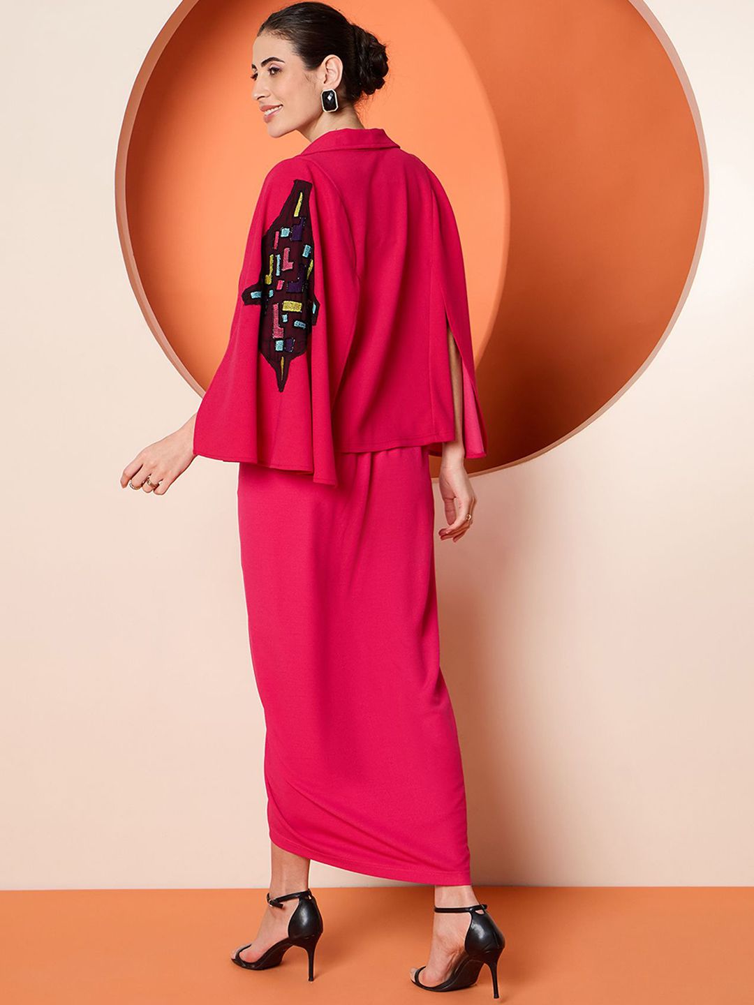 Antheaa Top & Skirt With Jacket