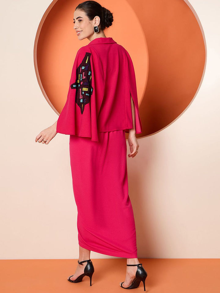 Antheaa Top & Skirt With Jacket