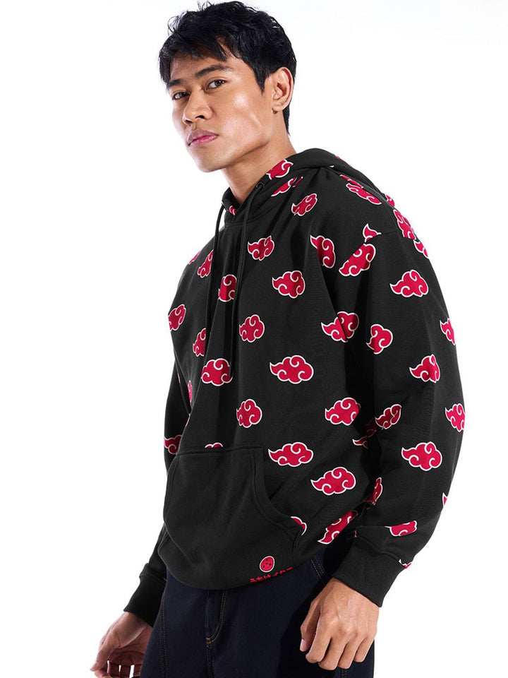 Bewakoof Heavy Duty Men Printed Hooded Oversized Sweatshirt