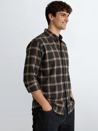 ADRO Men Standard Tartan Checks Checked Casual Shirt