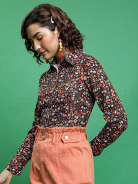 Tokyo Talkies Women Printed Regular Fit Shirt
