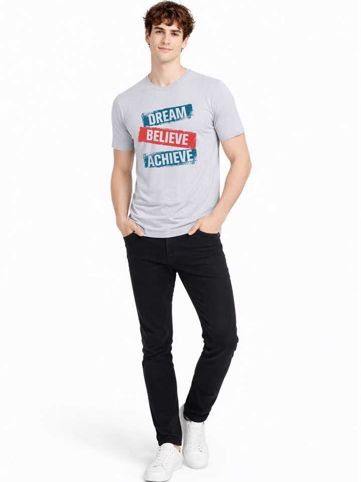 ADRO Men Typography Printed T-shirt