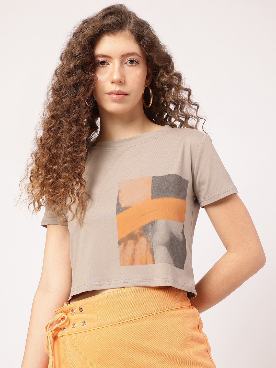 DressBerry Everyday Essential Placement Print T-shirt