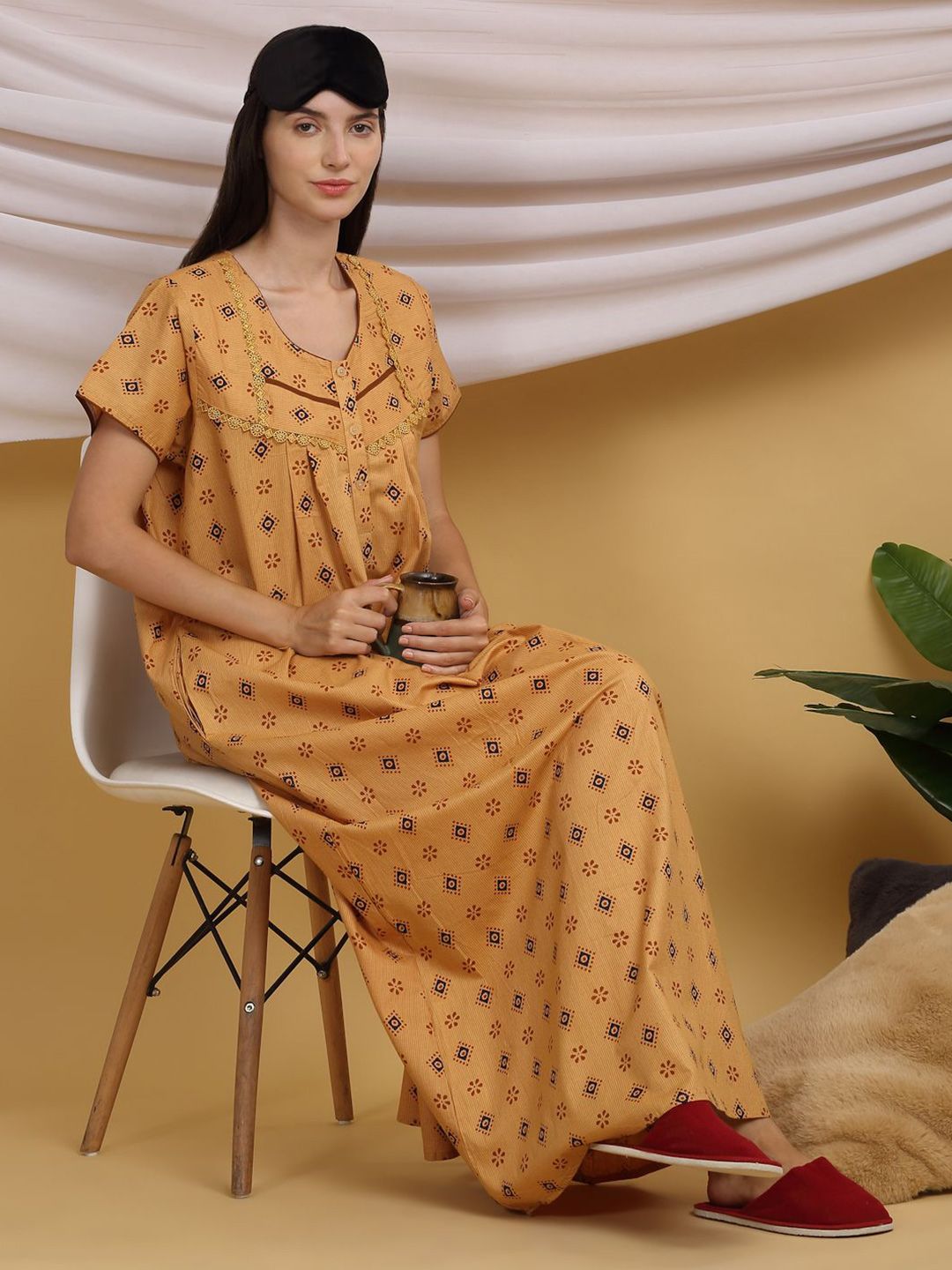 Sweet Dreams Printed Maxi Nightdress