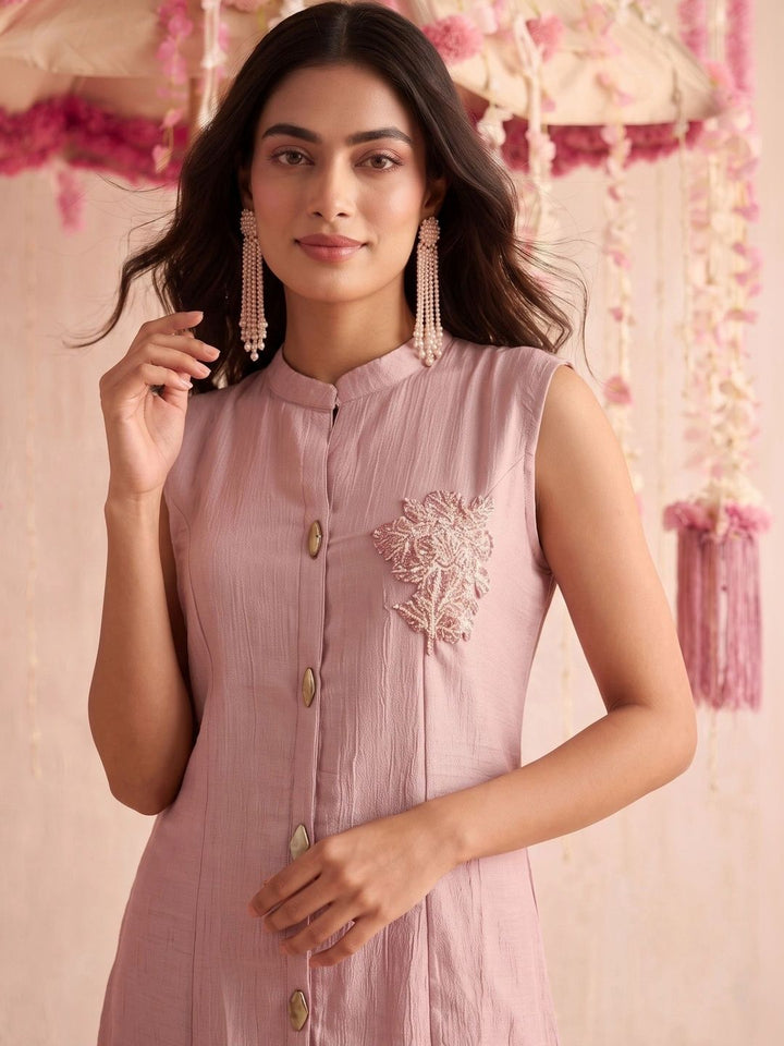 Mamicha Women Regular Thread Work Kurta with Palazzos
