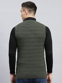 Monte Carlo Men Striped Woollen Sweater Vest