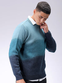 The Indian Garage Co Men Long Sleeves Colourblocked Pullover