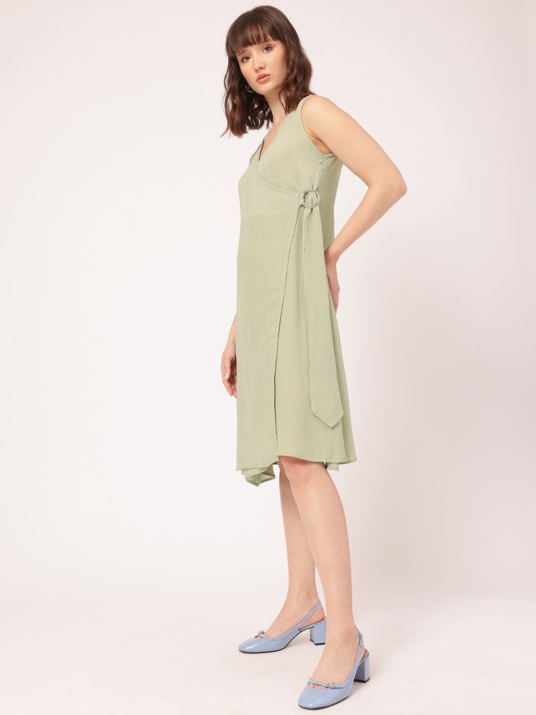 DressBerry Textured Treasures Wrap Dress