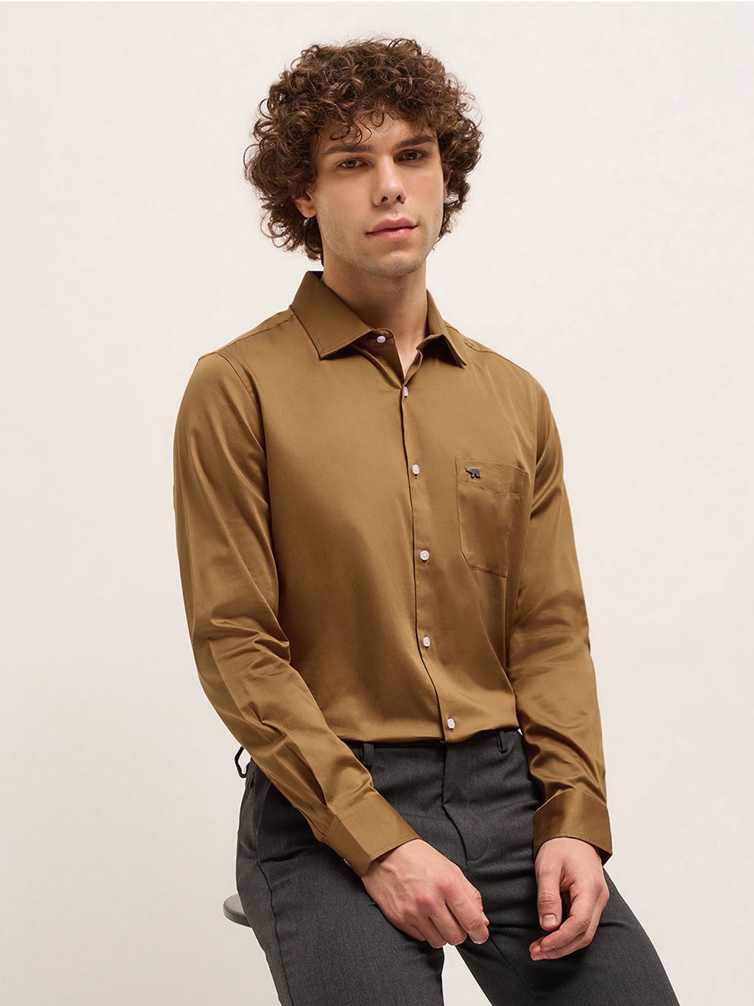 THE BEAR HOUSE Men Tailored Fit Opaque Formal Shirt
